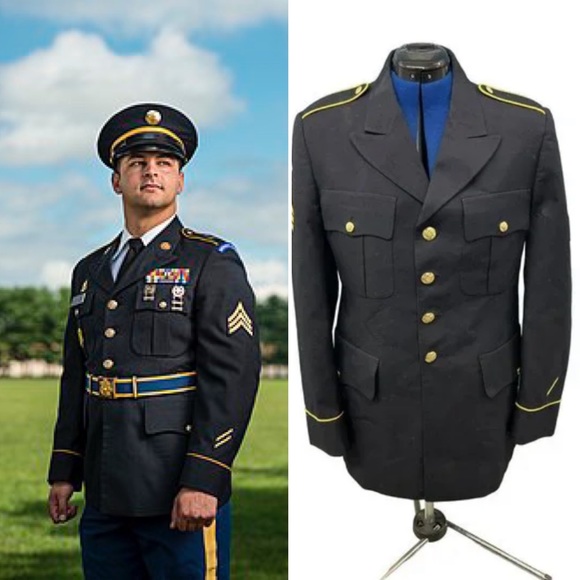 DeRossi & Son Jackets & Coats Army Uniform Black And Gold Poshmark